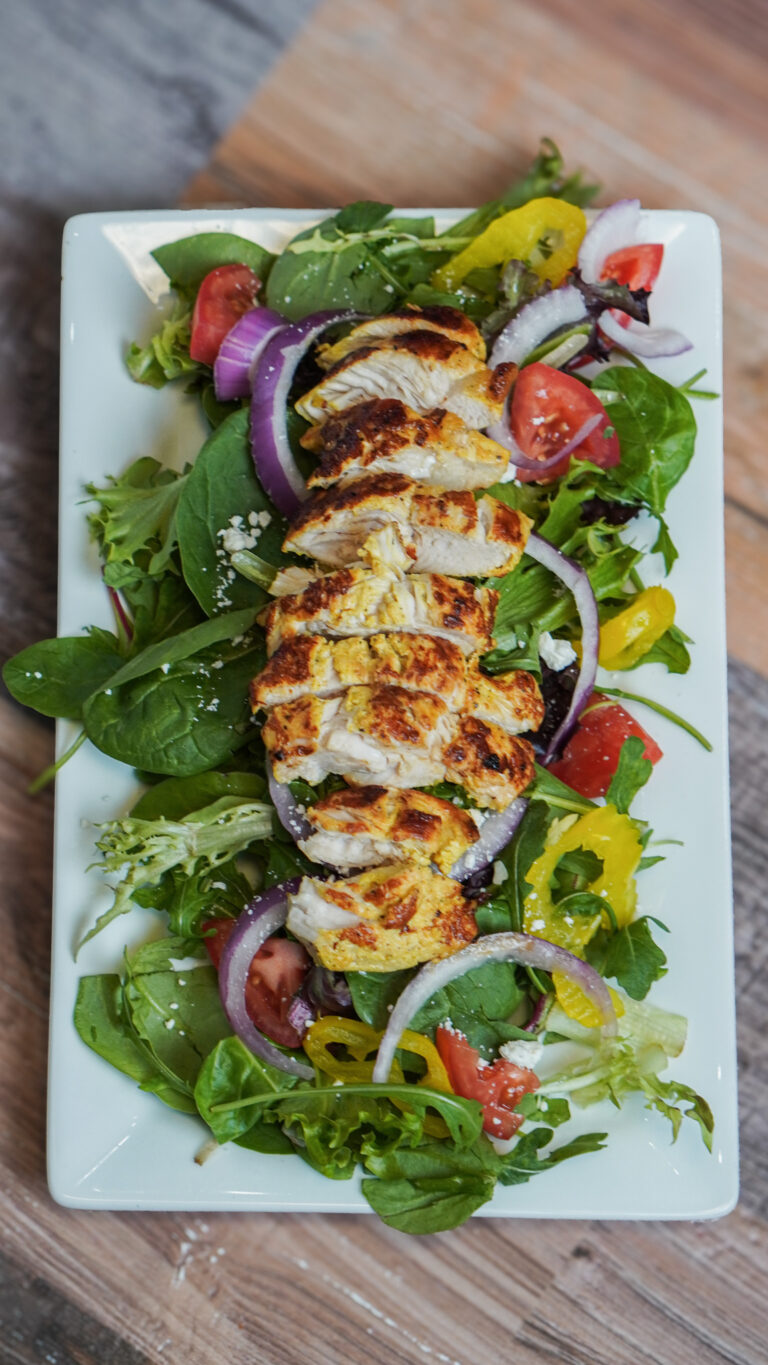 “Grilled chicken salad at Linworth Grill in Columbus Ohio”